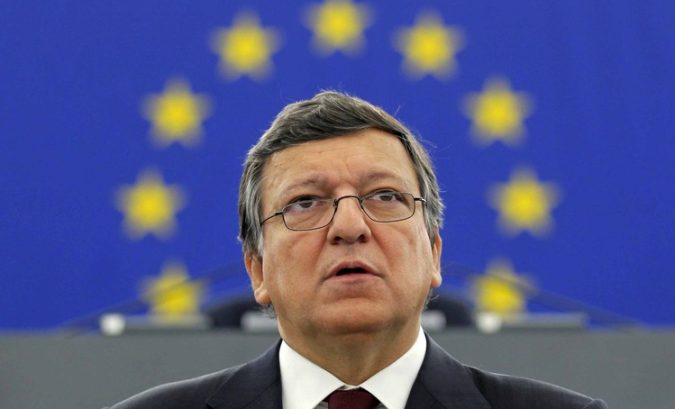 European Commission President Barroso addresses the European Parliament during a debate on the state of the EU in Strasbourg
