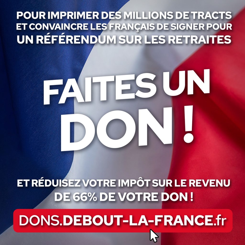 Faites un don à Debout la France !
