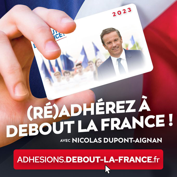 Adhérez à Debout la France !