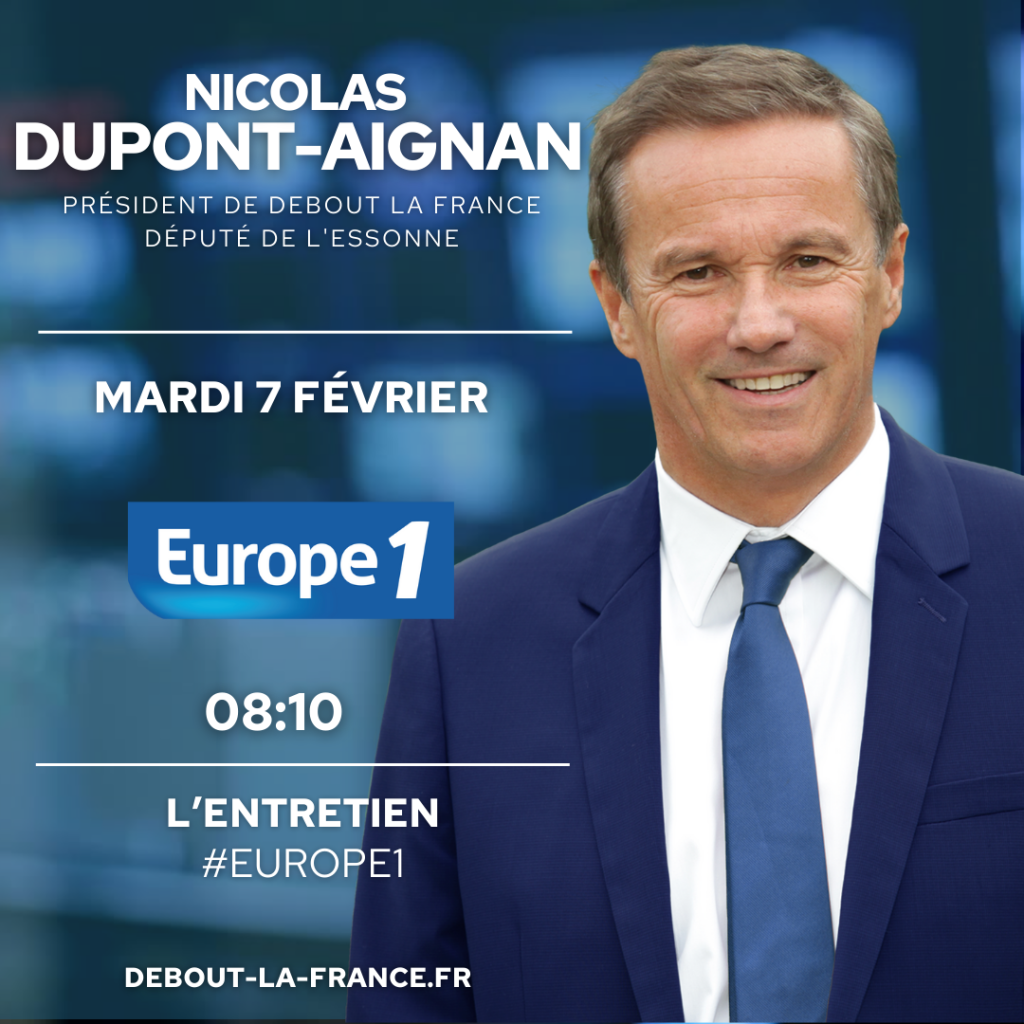 Nicolas DUPONT-AIGNAN sur Europe 1