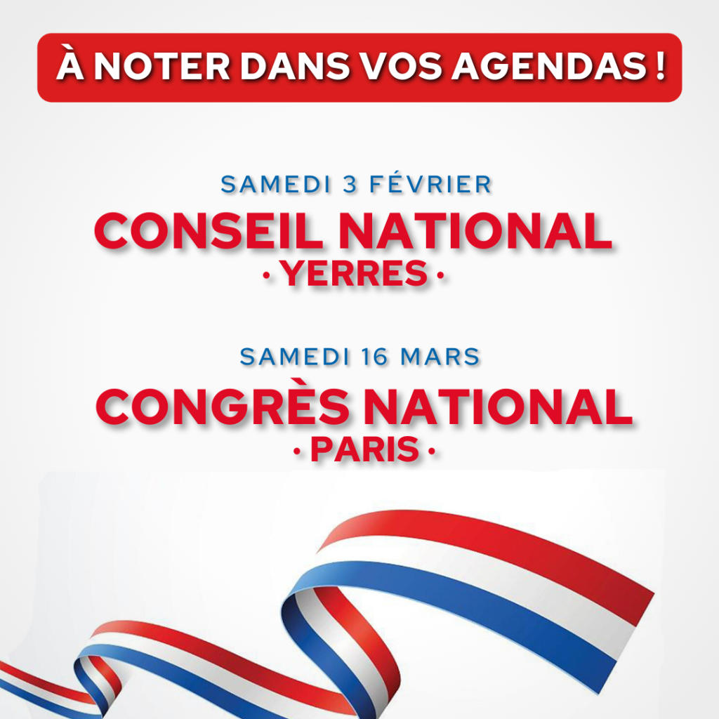 A noter dans vos agendas !