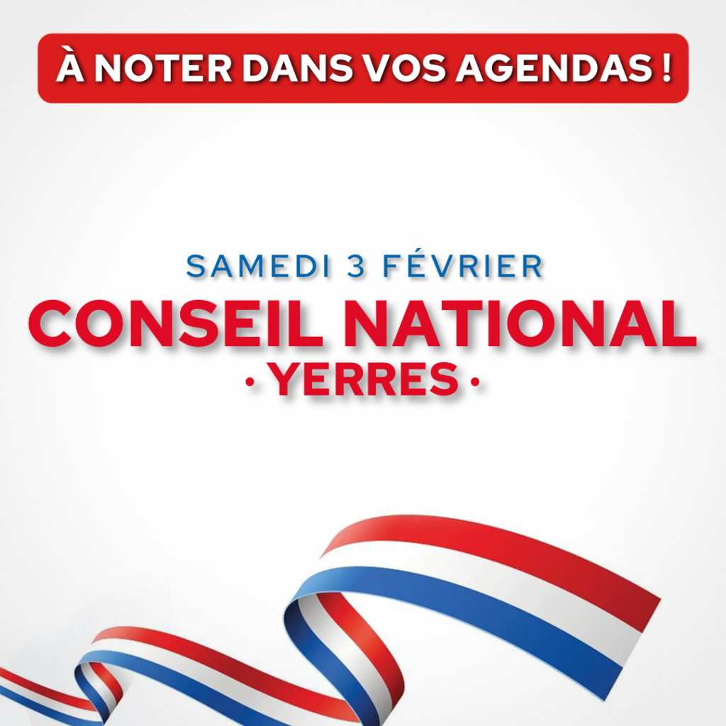 A noter dans vos agendas !