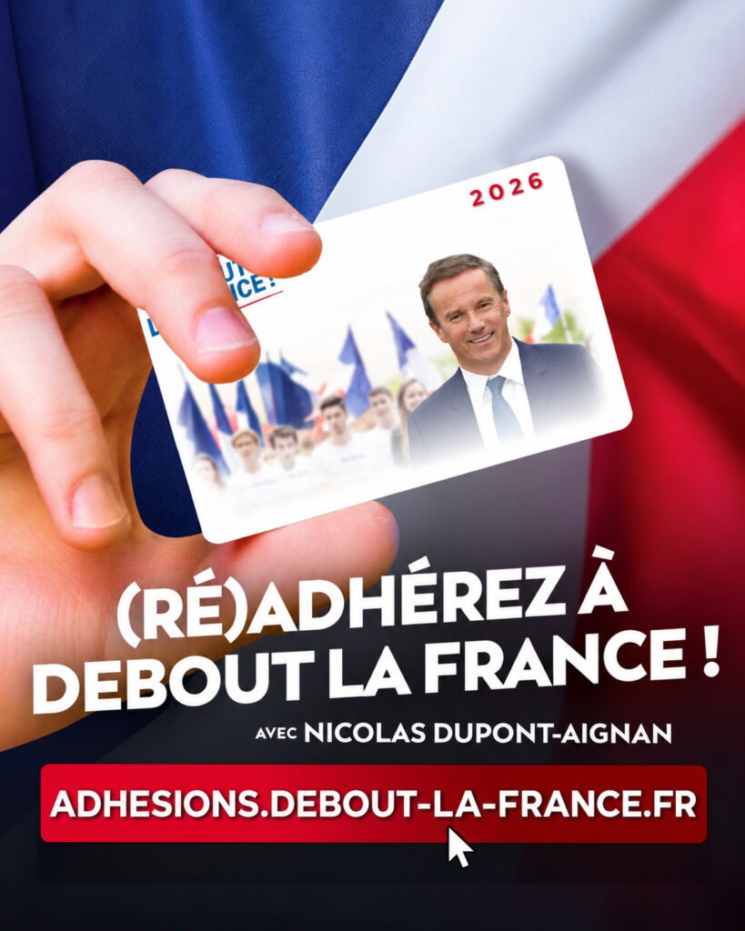 Adhérez à Debout la France !