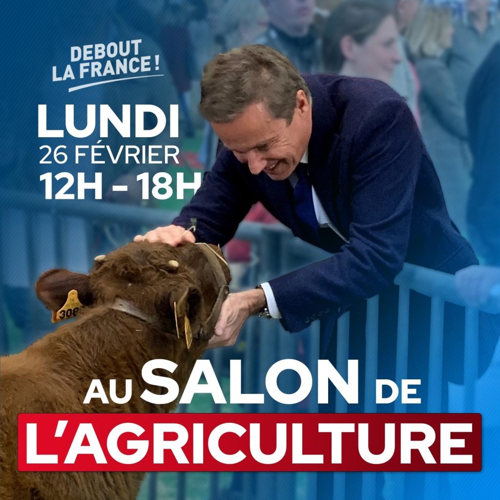 Nicolas DUPONT-AIGNAN au Salon de l’Agriculture le 26/02/24