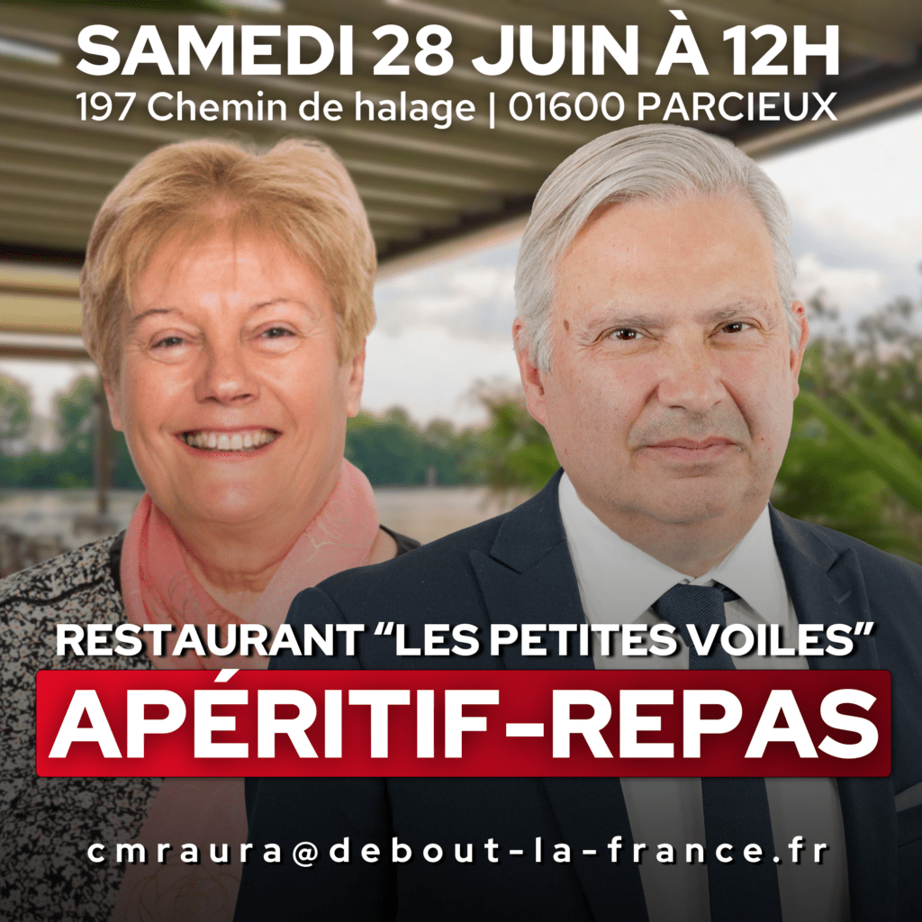 Apéritif Repas – Debout la France le 28/06/25