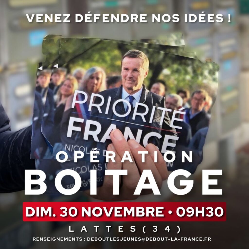 Opération Boitage à Lattes (34) le 30/11/25