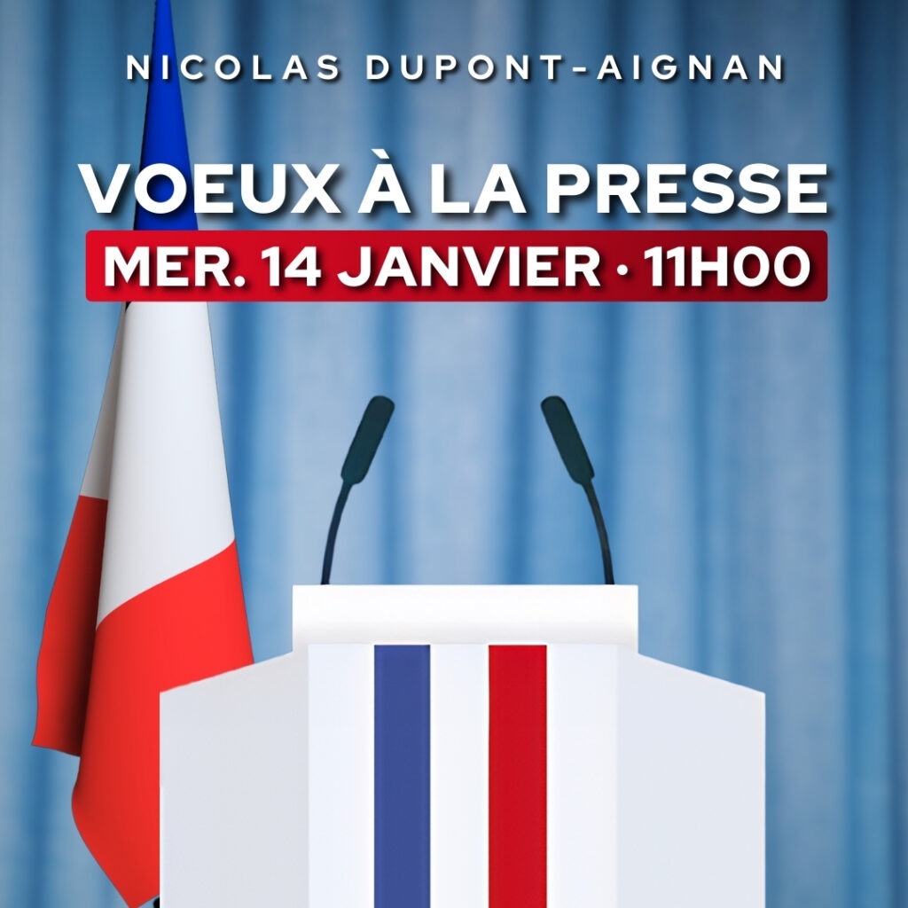 Voeux à la presse de Nicolas Dupont-Aignan le 14/01/26