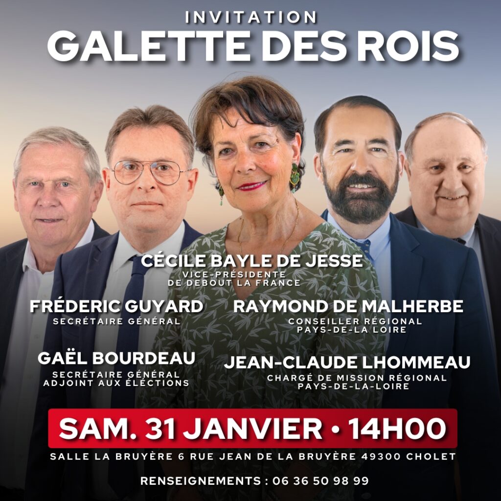 Galette des Rois Debout la France à Cholet le 31/01/26
