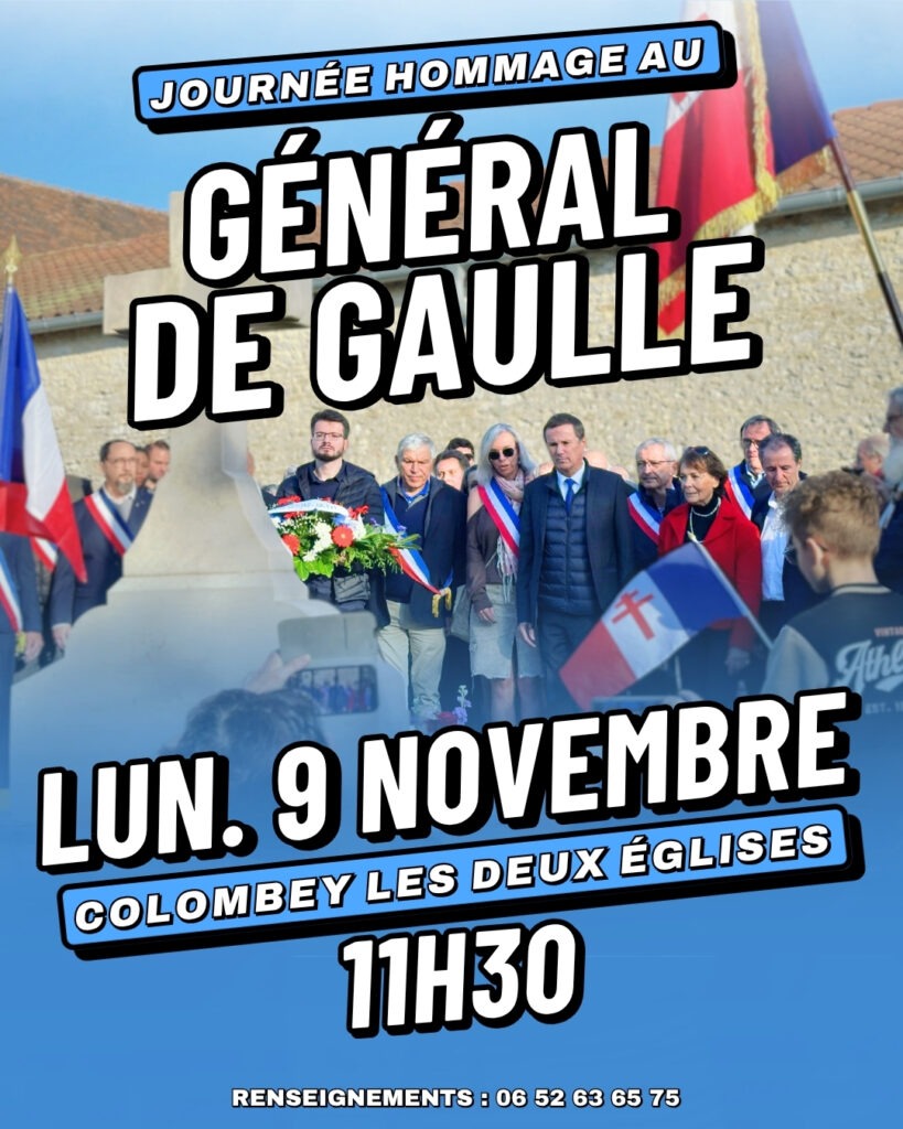 Journée Hommage au Général de Gaulle le 09/11/2026