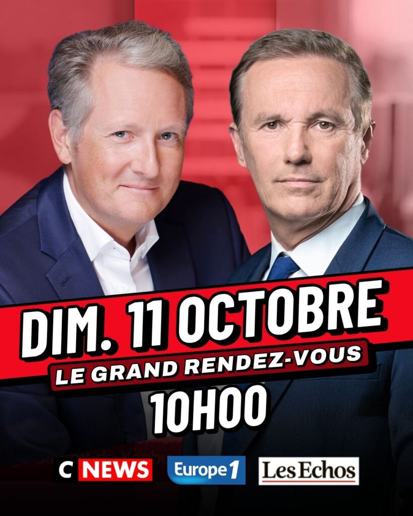 Nicolas Dupont-Aignan sur Cnews et Europe 1 le 11/10/26