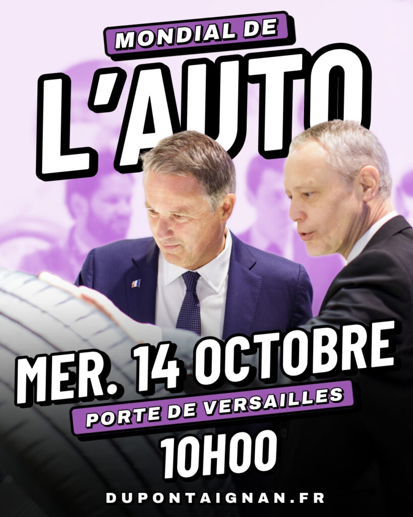 Nicolas Dupont-Aignan au Mondial de l&rsquo;automobile le 14/10/2026